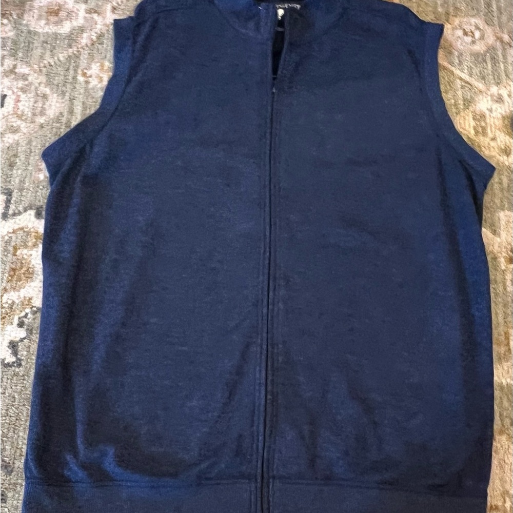 Horn Legend Men’s Cotton Classic Full Zip Vest Size‎ XL Color Heather Navy